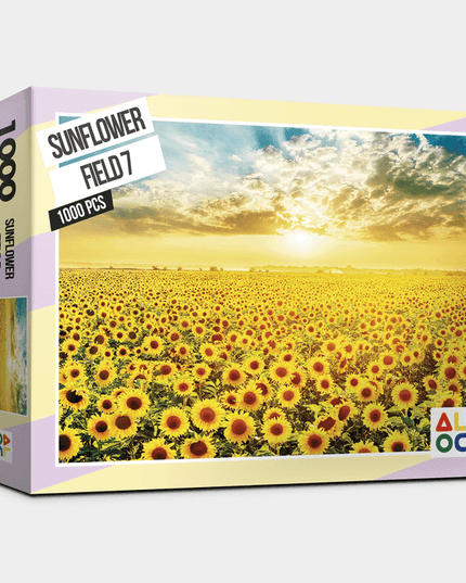 Tranquil Sunflower Meadow Escape 1000-Piece Jigsaw Puzzle