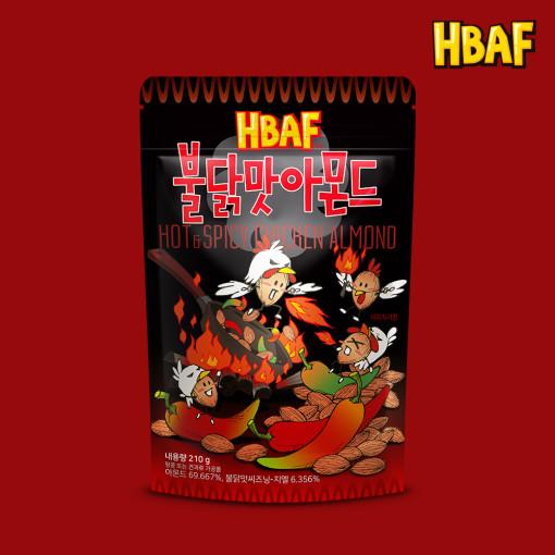 HBAF Hot & Spicy Chicken Almond 210g