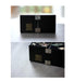 Elegant Dark Purple Najeon Jewelry Box with Majestic Twin Cranes Design