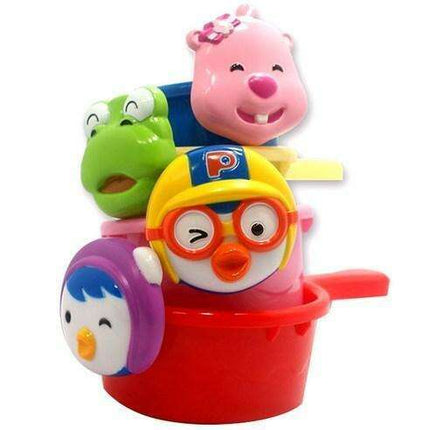 Pororo's Splash-tastic Baby Bath Cup Set for Imaginative Water Play