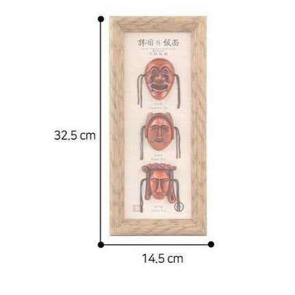 Korean Heritage Hahoetal Mask Picture Frame Collection - Embrace Cultural Elegance