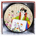 Korean Traditional Characters Coaster Set with Hunminjeongeum Woman Painting by [Lavec]