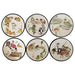 Korean Traditional Characters Coasters - Set of 6 Inspired by Kim Hong-do Paintings