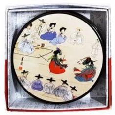 [Lavec] Korean Traditional Characters Coaster 6P Set, Shin Yun bok Artist Artist Painting