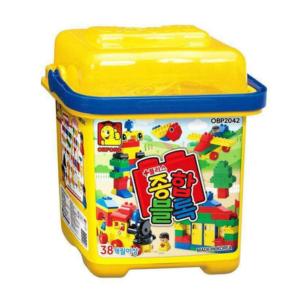 Imaginative Builders: 79-Piece Oxford Block Set with Figures and Fun Stickers