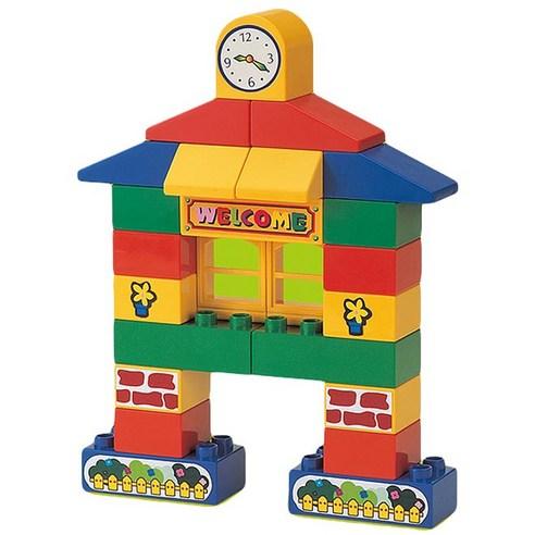 79-Piece Oxford Blocks Building Set with Figurines and Decorative Stickers