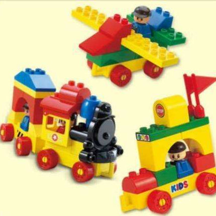 Imaginative Builders: 79-Piece Oxford Block Set with Figures and Fun Stickers