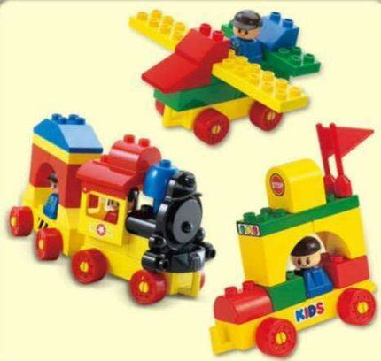 Imaginative Builders: 79-Piece Oxford Block Set with Figures and Fun Stickers