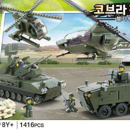 Cobra Combatant Helicopter Construction Set - 1,416 Pieces