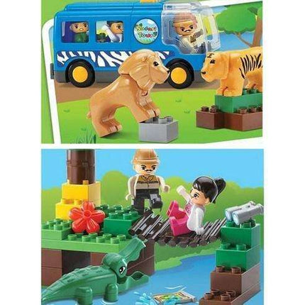 Wildlife Exploration Building Kit featuring 8 Unique Creatures by OXFORD Blocks
