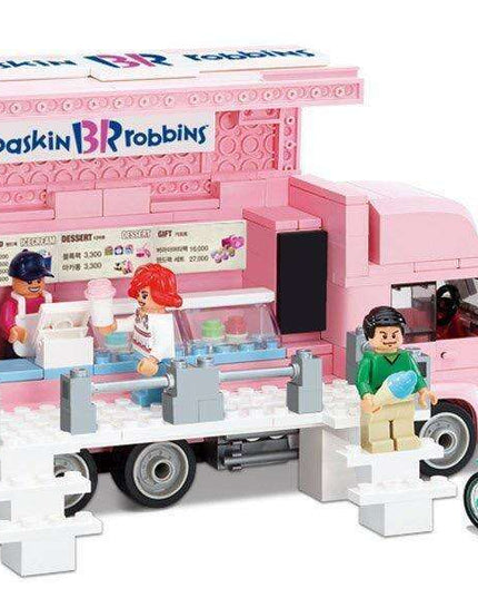 Deluxe 420-Piece Ice Cream Truck Construction Set for Young Creators Aged 8+