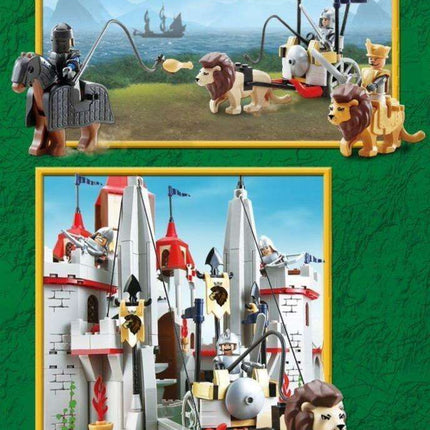 Majestic Lion's Knight Castle Exploration Building Set - 1,220 Piece Creative Construction Kit
