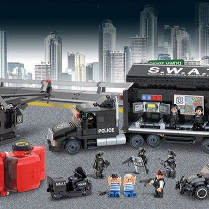 SWAT Tactical Mobile Command HQ Building Set - 763 Piece Adventure