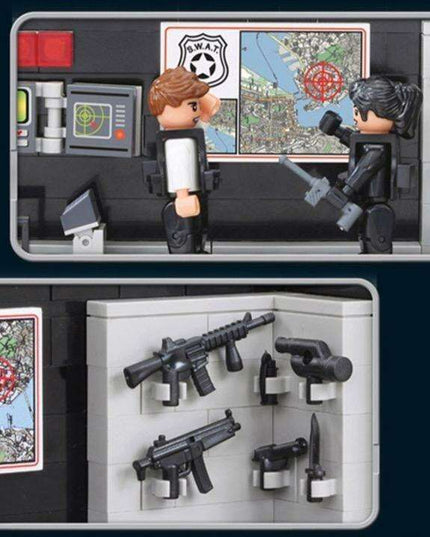 SWAT Tactical Mobile Command HQ Building Set - 763 Piece Adventure