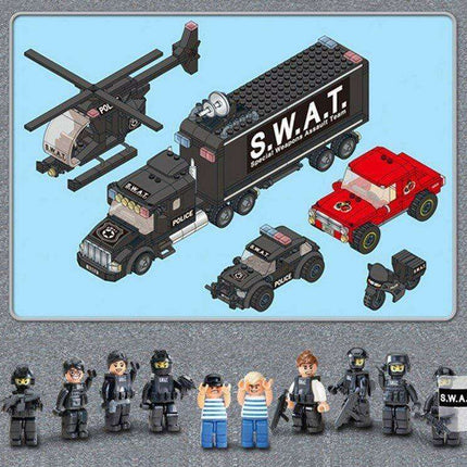 SWAT Tactical Mobile Command HQ Building Set - 763 Piece Adventure