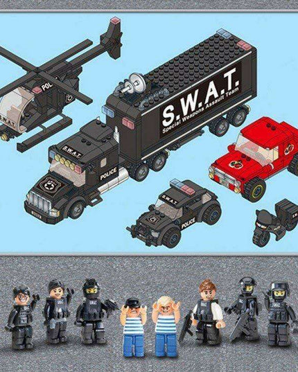 SWAT Tactical Mobile Command HQ Building Set - 763 Piece Adventure