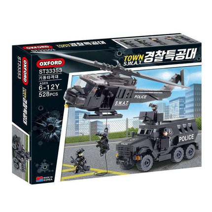 Urban SWAT Command HQ Building Set - 528 Premium Oxford Bricks
