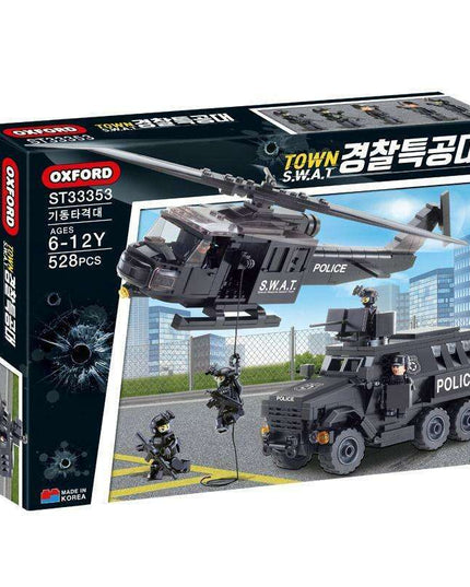 Urban SWAT Command HQ Building Set - 528 Premium Oxford Bricks