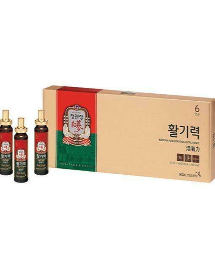 Korean Red Ginseng Energy Revitalization Tonic - 20ml x 10 Bottles