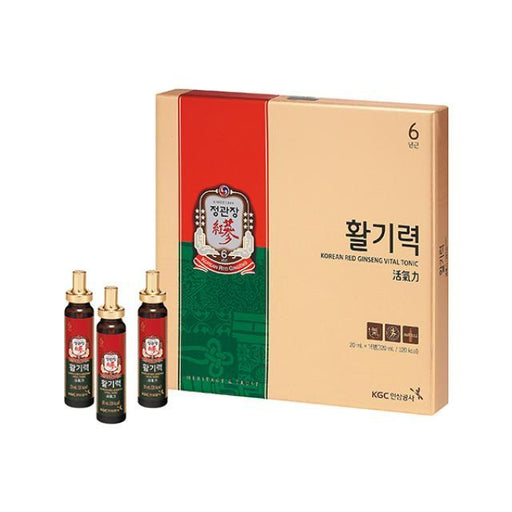 Korean Red Ginseng Vital Tonic with Goji Berry Extract - Natural Energy Support and Wellness Boost