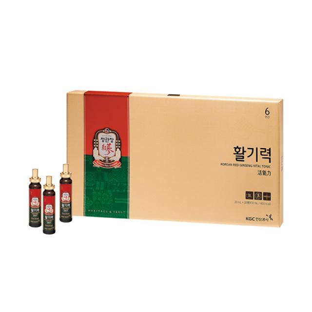 [KGC Cheong Kwan Jang] Hwal Gi Ruk Korean Red Ginseng Vital Tonic for Wellness Recovery - 20ml x 30 Bottles
