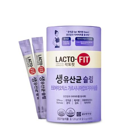 LACTO-FIT Probiotics Slim - Enhanced Weight Loss and Digestive Support (60 Sticks)