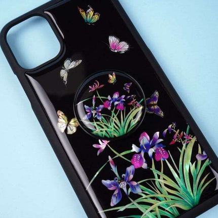 Korean Traditional Najeon Chilgi PopGrip: Elegant Device Accessory with Cultural Touch