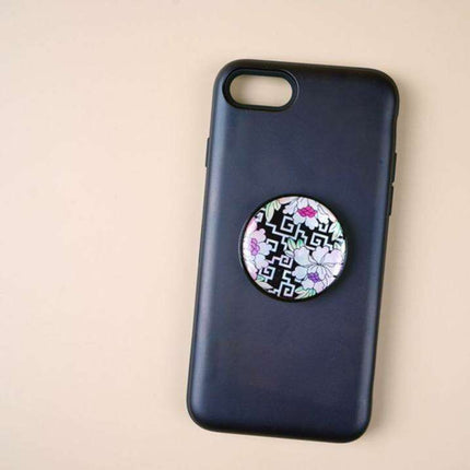 Korean Elegance Lattice-Peony PopGrip