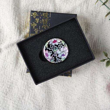 Korean Elegance Lattice-Peony PopGrip