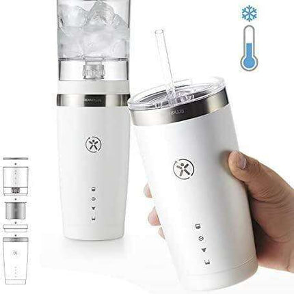 Ultimate Cold Brew Coffee Maker Set with Insulated Tumbler - White On-the-Go Edition