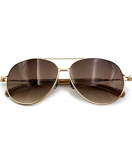 Chic Canadian Titanium Sunglasses with Luxurious Rose & Gold Details for Optimal Sun Protection