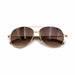 CANADIAN BEAUTY Inspired Titanium Sunglasses with Rose & Gold Accents for Stylish Sun Protection