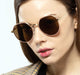 Bianca Brilliance Brown Sunglasses - Trendy UV400 Shades with Metal Frame