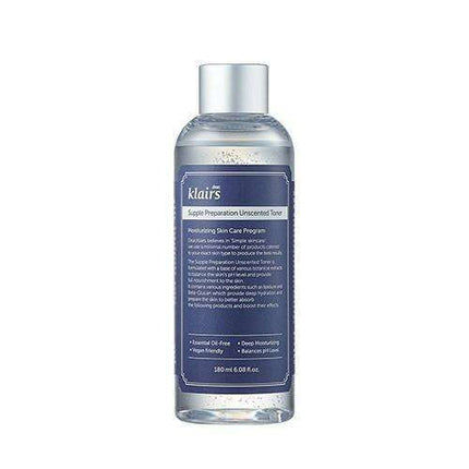 Gentle Hydrating Toner for Sensitive Skin - 180ml - Klairs Supple Preparation Unscented Formula