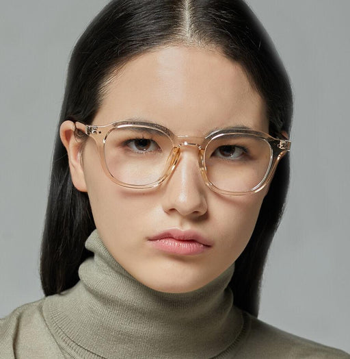 Elegant Beige Eyeglass Frames by ONE BRILLIANT