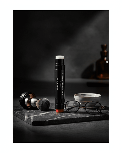 Dual-Ended Hydrating Lip Balm Stick for Men - Black Monster Revitalizing Duo