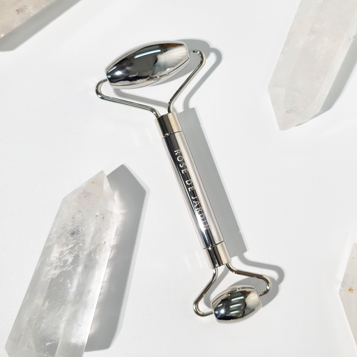 Luxurious Silver Spoon Facial Cooling Massage Roller by ROSE DE JARDIN