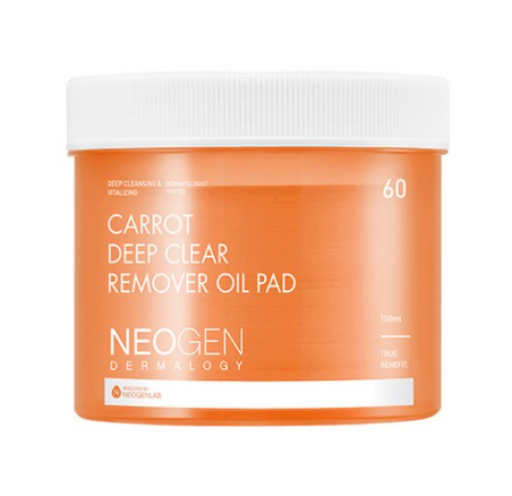 NEOGEN Carrot Deep Clear Oil Pad - Skin Renewing Cleansing Pads