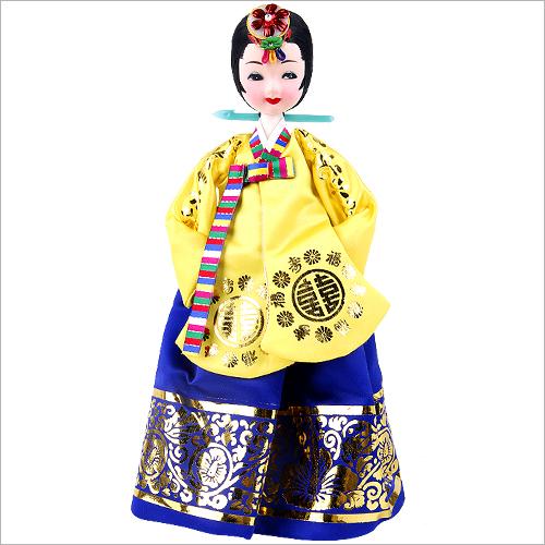 [DAMEUN KOREA] Korean Traditional Souvenir Hanbok(Traditional Korean Clothes) Doll (Court Lady, Small)
