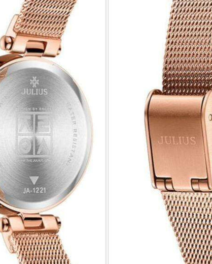 Stylish Blue Mesh Women's Watch with Precision Japan Miyota Movement - JULIUS Luxury Watch