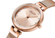 Elegant Rose Mesh Stainless Steel Ladies Watch by JULIUS