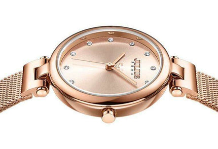 Rose Gold Mesh Women's Watch - Timeless Sophistication by JULIUS