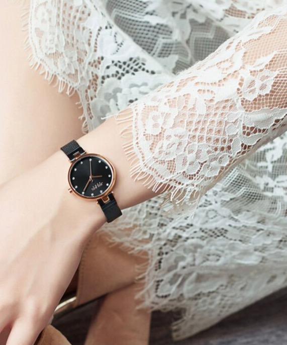 Rose Gold Mesh Women's Watch - Timeless Sophistication by JULIUS