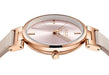 Elegant Beige and Pink Leather Women's Watch - Stylish Timepiece with Japanese Miyota Movement (Model JA-1271A)