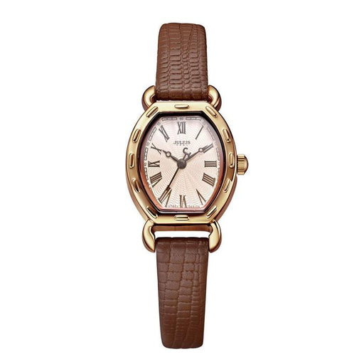 JULIUS Women's Wrist Watches Leather Band #Brown (JA-544E)