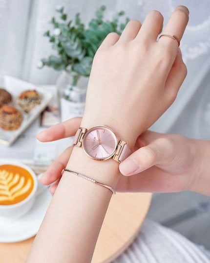 Sophisticated Deep Green Leather Women's Watch with Japan Miyota Precision Movement by JULIUS