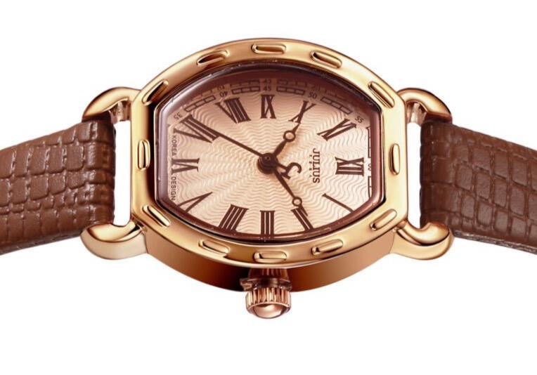 White Gold Women's Watch with Leather Band: A Timeless Elegance by JULIUS