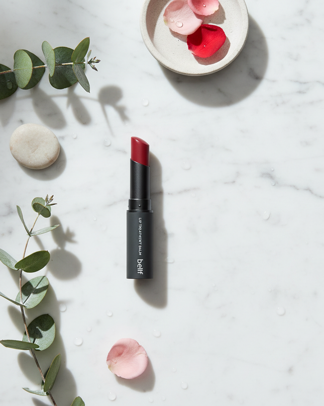 Rose-Infused Hydrating Lip Balm - Nourishing Red Tint Treatment