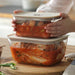 FreshLock Glass Food Storage Containers by NEOFLAM FIKA - Complete 4-Piece Set for Preserving Food
