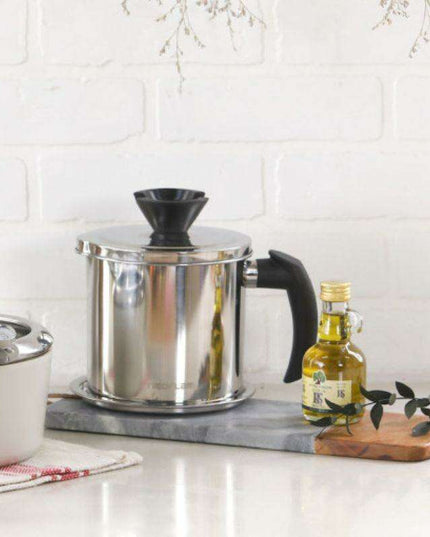 Stainless Steel Oil Pouring Jug - 1.3L